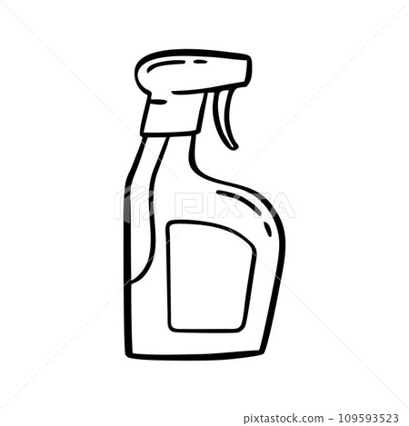 Cosmetics for pets. Pet grooming.  Doodle style hand drawn. Vector illustration. 109593523