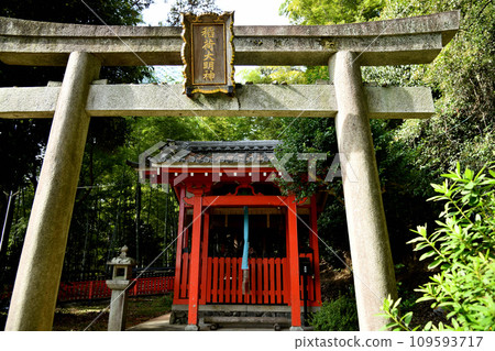 Kannonji Temple Yamazaki Shoten Inari Stock Photo