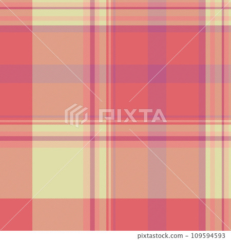 Textile texture pattern of tartan fabric vector with a seamless plaid background check. 109594593