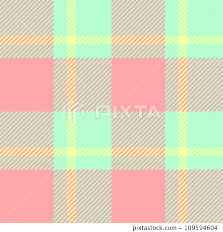 Vector seamless pattern of plaid texture textile with a fabric tartan check background. 109594604