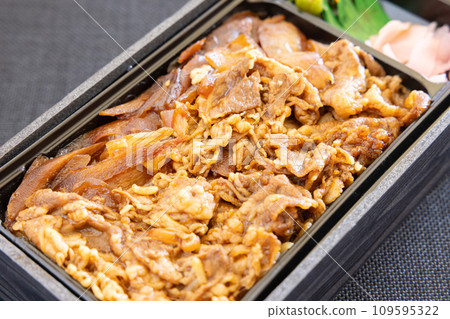 Delicious beef lunch box Delicious beef lunch box 109595322