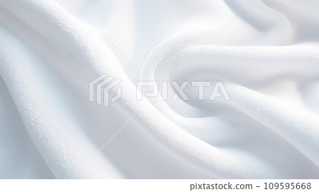Pure white towel background "AI generated image" 109595668