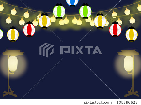 Background Japanese style lantern festival 109596625