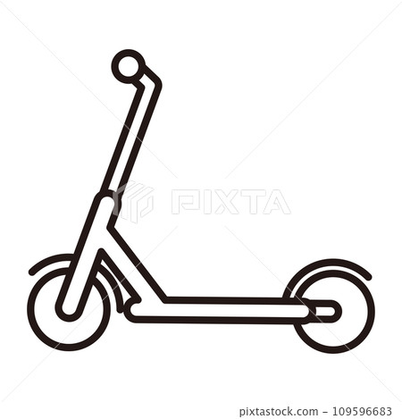 Electric scooter simple icon 109596683