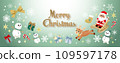 Christmas banner with letters_Green_Christmas_Landscape3600×1400mm 109597178
