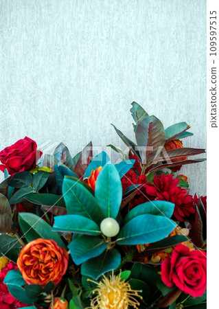 image of Colorful flowers background.  109597515