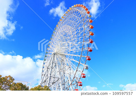 大阪府大阪市天保山摩天輪風景 109597557