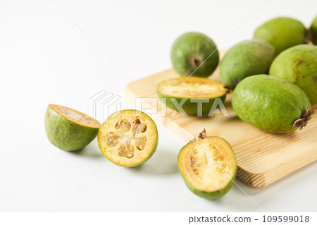 Feijoa white background 109599018
