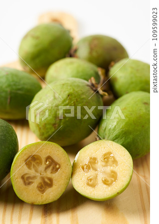Feijoa white background 109599023