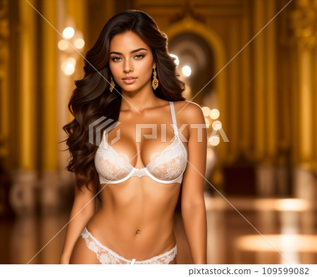 sexy young woman in lingerie posing in the interior sexy young woman in lingerie posing in the interior 109599082