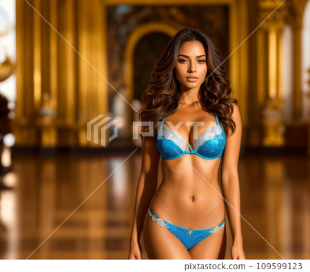 sexy young woman in lingerie posing in the interior sexy young woman in lingerie posing in the interior 109599123