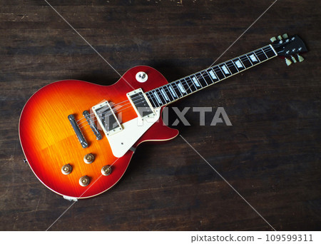 sunburst electric guitar sunburst electric guitar 109599311