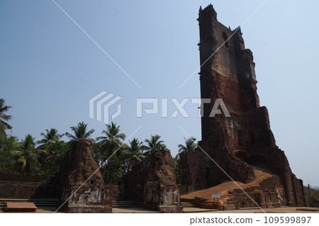 印度世界遺產果阿教堂和修道院聖奧古斯丁塔 109599897