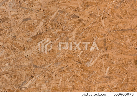 Chipboard brown osb surface pressed wooden pattern texture particleboard background construction material press board 109600076