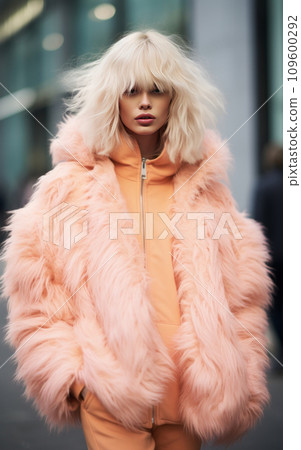 Urban Chic in Peach Fuzz Tones Urban Chic in Peach Fuzz Tones 109600292