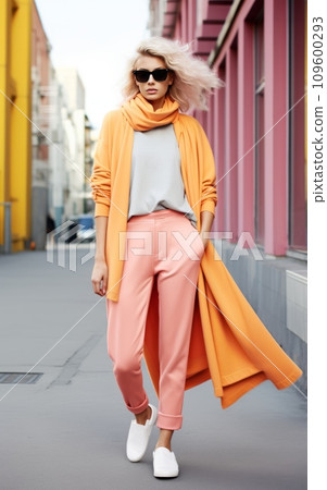 Urban Chic in Peach Fuzz Tones Urban Chic in Peach Fuzz Tones 109600293