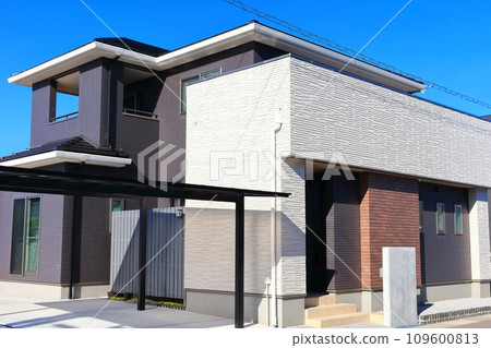 Image of newly built house/single-family house (model house) 109600813