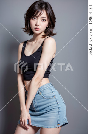 AI generated image [person] short hair woman 109601161