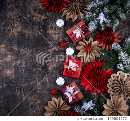 Scandinavian style Christmas paper decoration 109601272