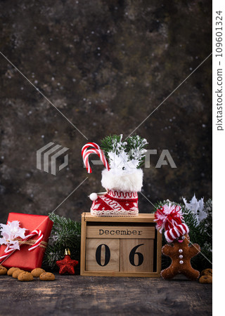 Sinterklaas or Saint Nicholas celebration concept Sinterklaas or Saint Nicholas celebration concept 109601324