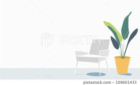 Interior background illustration room AI generated image 109601433