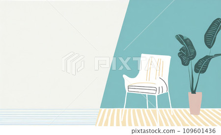Interior background illustration room AI generated image 109601436