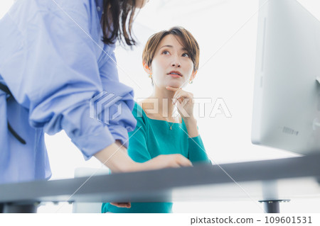 two businesswomen 109601531