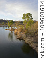 Grasslands and trees at Patagonia Lake, Patagonia Lake State Park, Arizona, USA 109601614