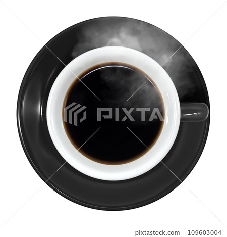咖啡現實的俯視圖插圖 咖啡現實的俯視圖插圖 109603004