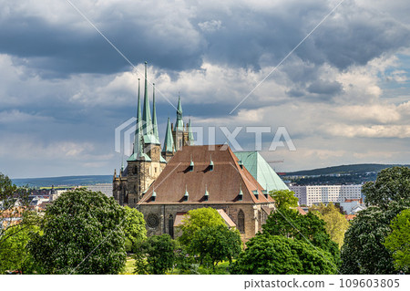 Erfurt Cathedral and Collegiate Church of St Mary, Erfurt, Germany. 109603805
