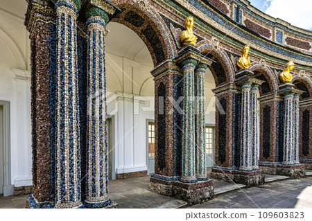 New Palace, Neues Schloss in the park of historical Hermitage Eremitage at Bayreuth, Bavaria, Germany 109603823