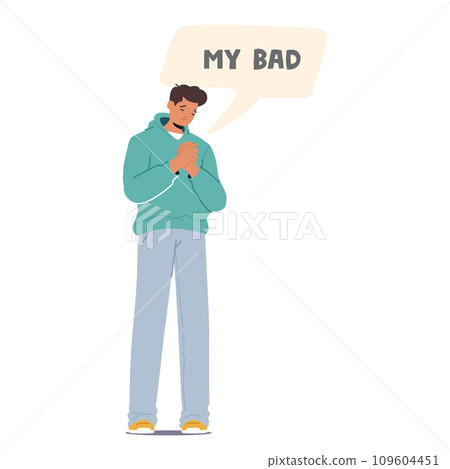 Man Humbly Apologized With Sincerity In His Eyes, Expressing Remorse And Saying Sorry, My Bad, For Any Hurt Caused 109604451