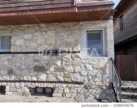 Stone house and window Nessebar Bulgaria Stone house and window Nessebar Bulgaria 109604676