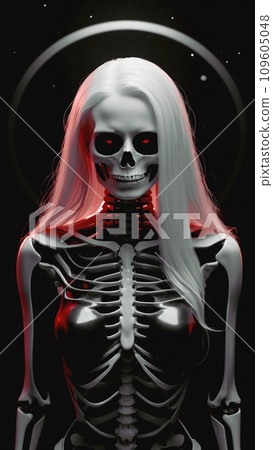 woman, android, skull 109605048