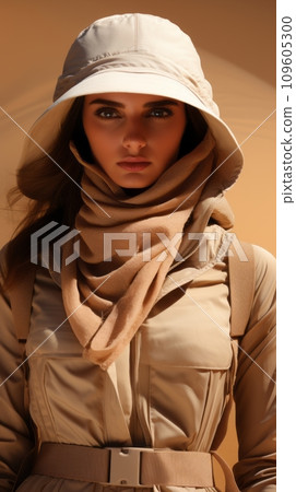 Young girls in clothes in calm autumn colors Young girls in clothes in calm autumn colors 109605300