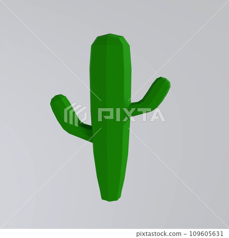 Cactus isolated on white background 109605631