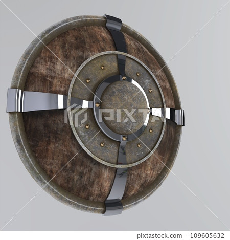 Medieval Shield isolated on white background 109605632