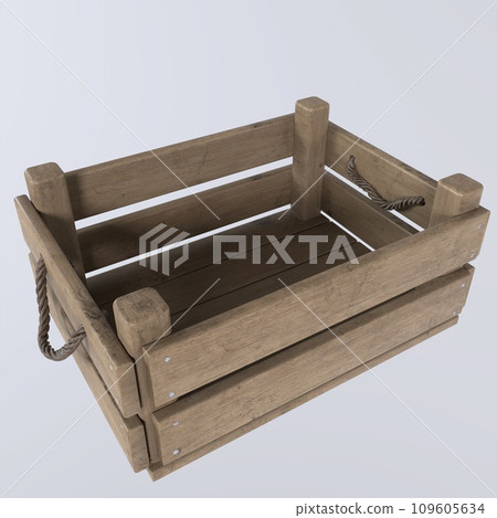 Wooden Case isolated on white background Wooden Case isolated on white background 109605634
