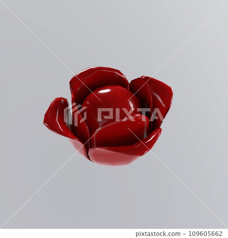 Plastic Rose isolated on white background Plastic Rose isolated on white background 109605662