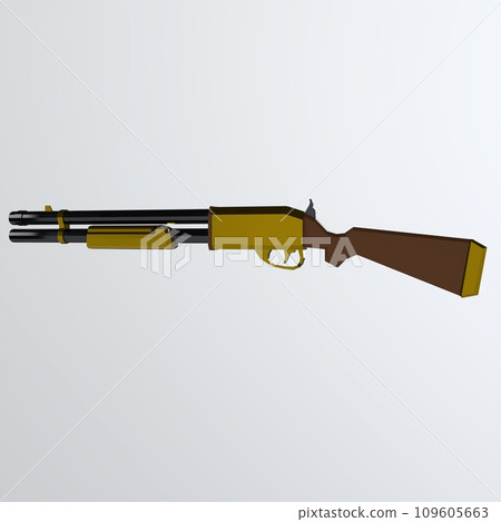 Shotgun isolated on white background Shotgun isolated on white background 109605663