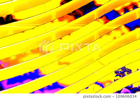 abstraction of wavy lines forming the likeness of a zebra. 109606034