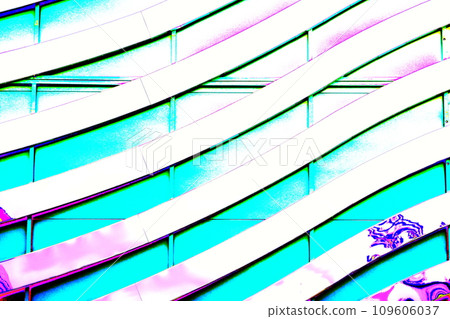 abstraction of wavy lines forming the likeness of a zebra. 109606037
