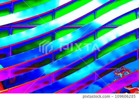 abstraction of wavy lines forming the likeness of a zebra. abstraction of wavy lines forming the likeness of a zebra. 109606285