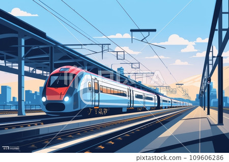 Modern train station without people Modern train station without people 109606286