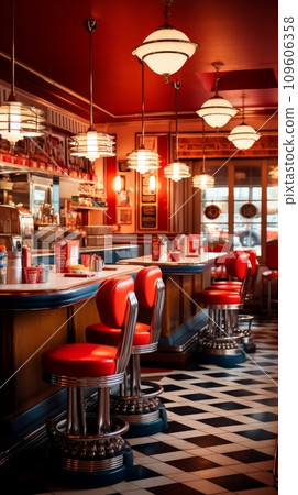 Classic American retro cafe Classic American retro cafe 109606358