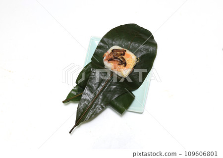 Hōba sushi on a white background Hōba sushi on a white background 109606801