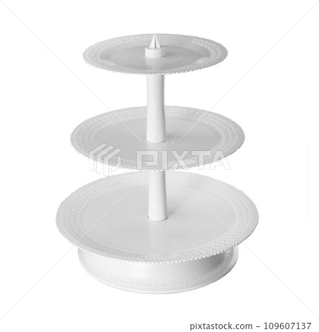 Plates collection isolated over white background Plates collection isolated over white background 109607137