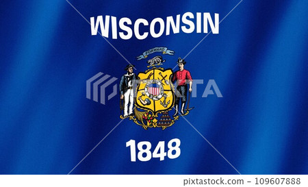 Wisconsin Flag. Flag of Wisconsin images 109607888