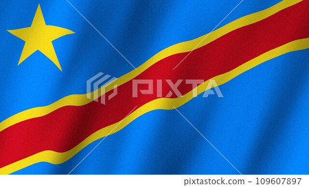 DR Congo Flag. Congo flag waving. Flag of Democratic Republic of the Congo images 109607897