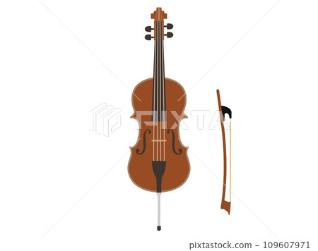 Illustration inspired by a cello Illustration inspired by a cello 109607971